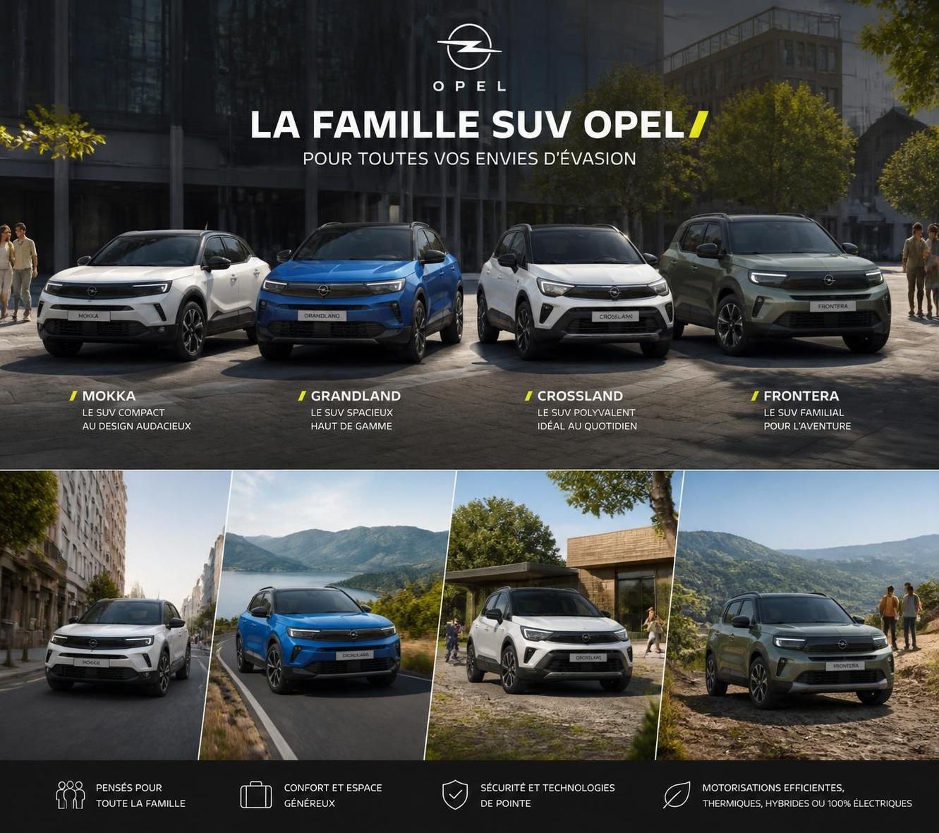 découvrez tout sur les suv opel : explorez les différents modèles, leurs prix compétitifs et les dernières innovations technologiques pour faire le meilleur choix.